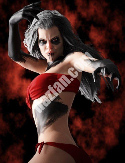 [daz角色] 创世纪8和8.1的魔鬼化妆-DAZ爱好者