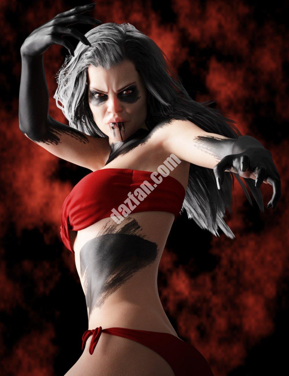 [daz角色] 创世纪8和8.1的魔鬼化妆-DAZ爱好者