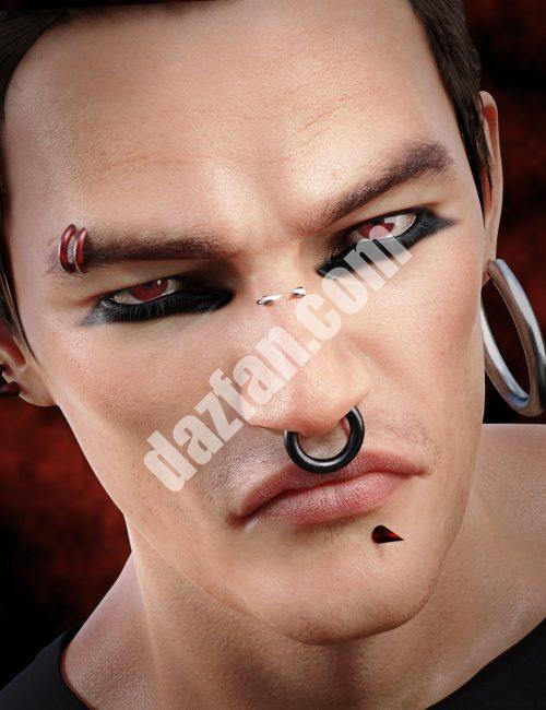 [daz服装] 创世纪8和8.1雄性的魔鬼穿孔-DAZ爱好者