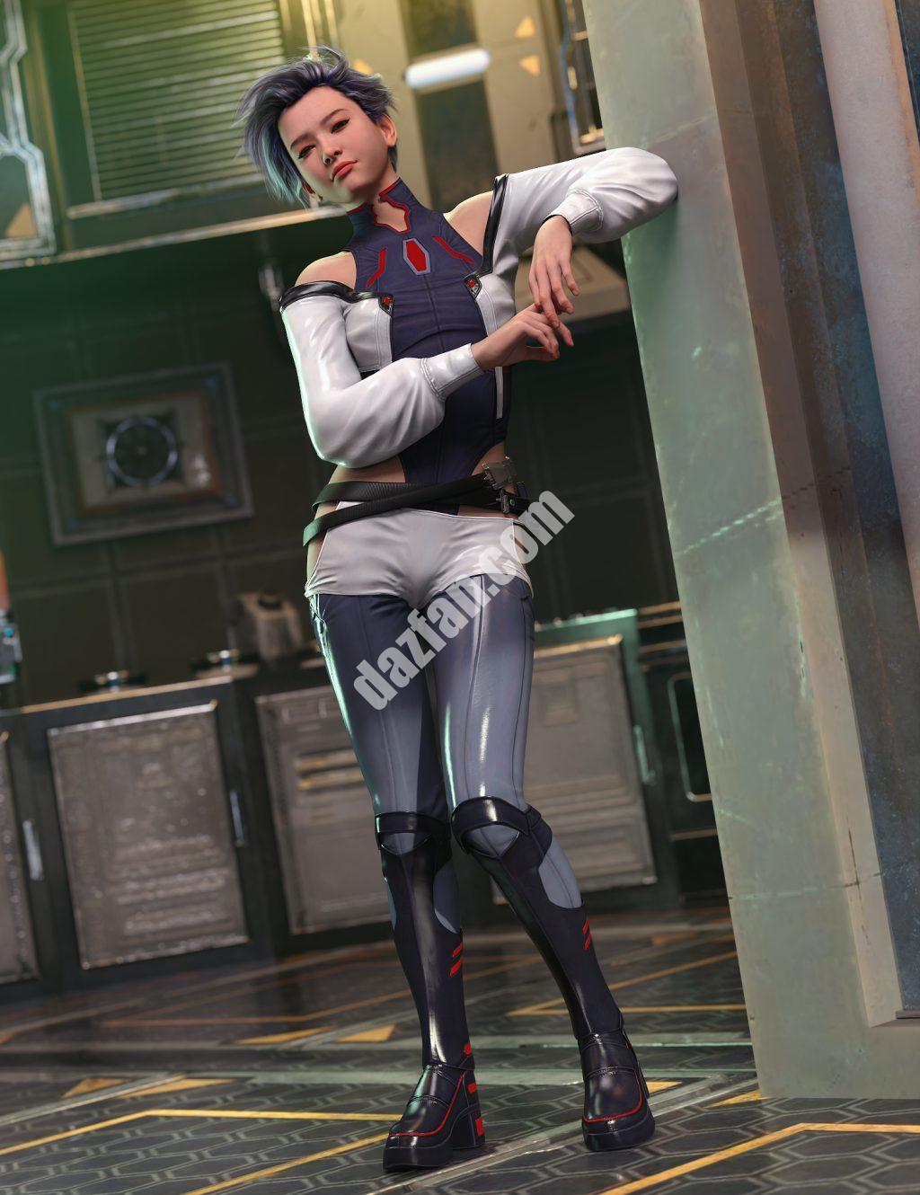 [daz服装] 创世纪9赛博朋克服装-DAZ爱好者