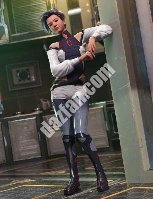 [daz服装] 创世纪9赛博朋克服装-DAZ爱好者