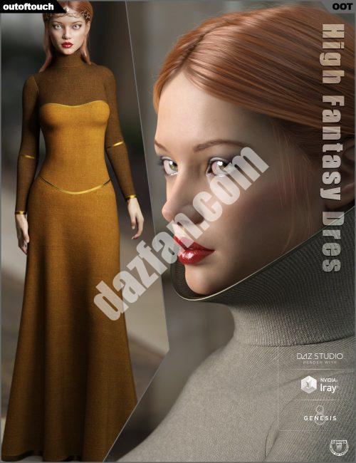 [daz服装] 《创世纪8》女版dForce高级梦幻连衣裙-DAZ爱好者