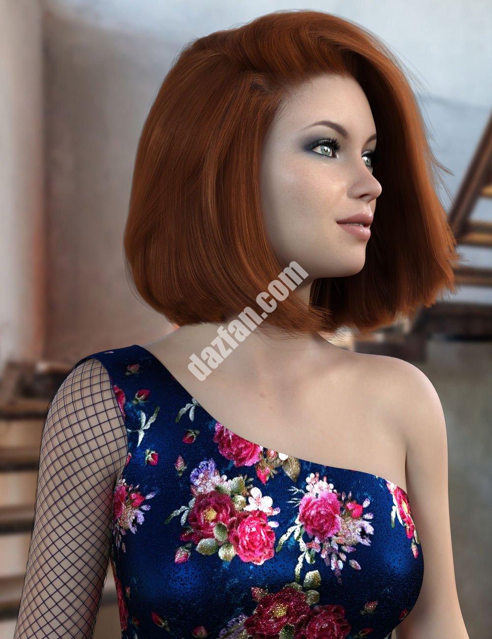 [daz发型] dForce Maureen Genesis 8雌性头发-DAZ爱好者