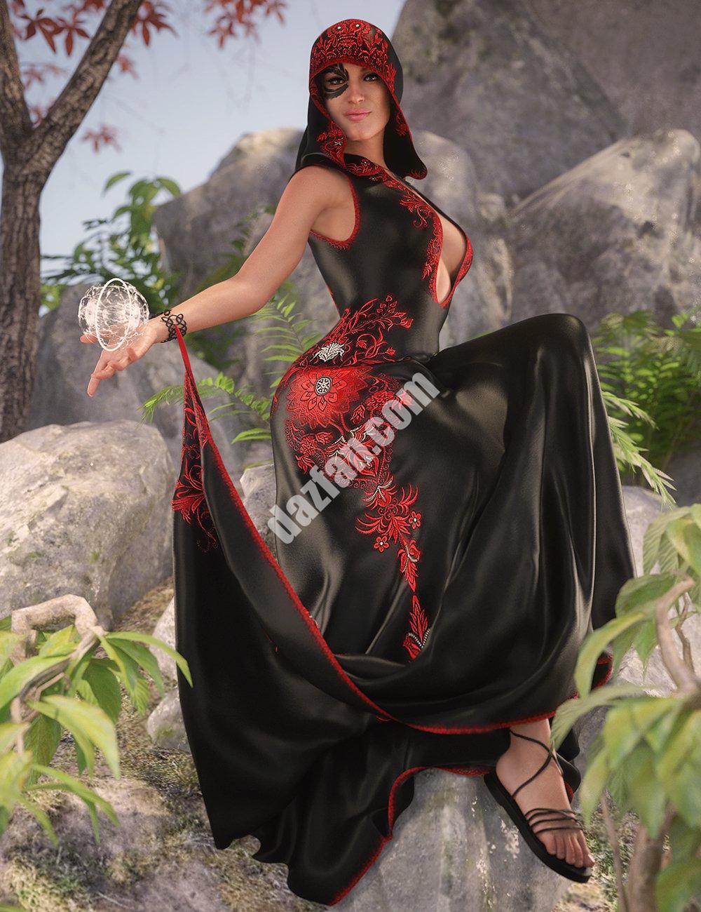 [daz服装] dForce《创世纪8》女性版的死神装备-DAZ爱好者