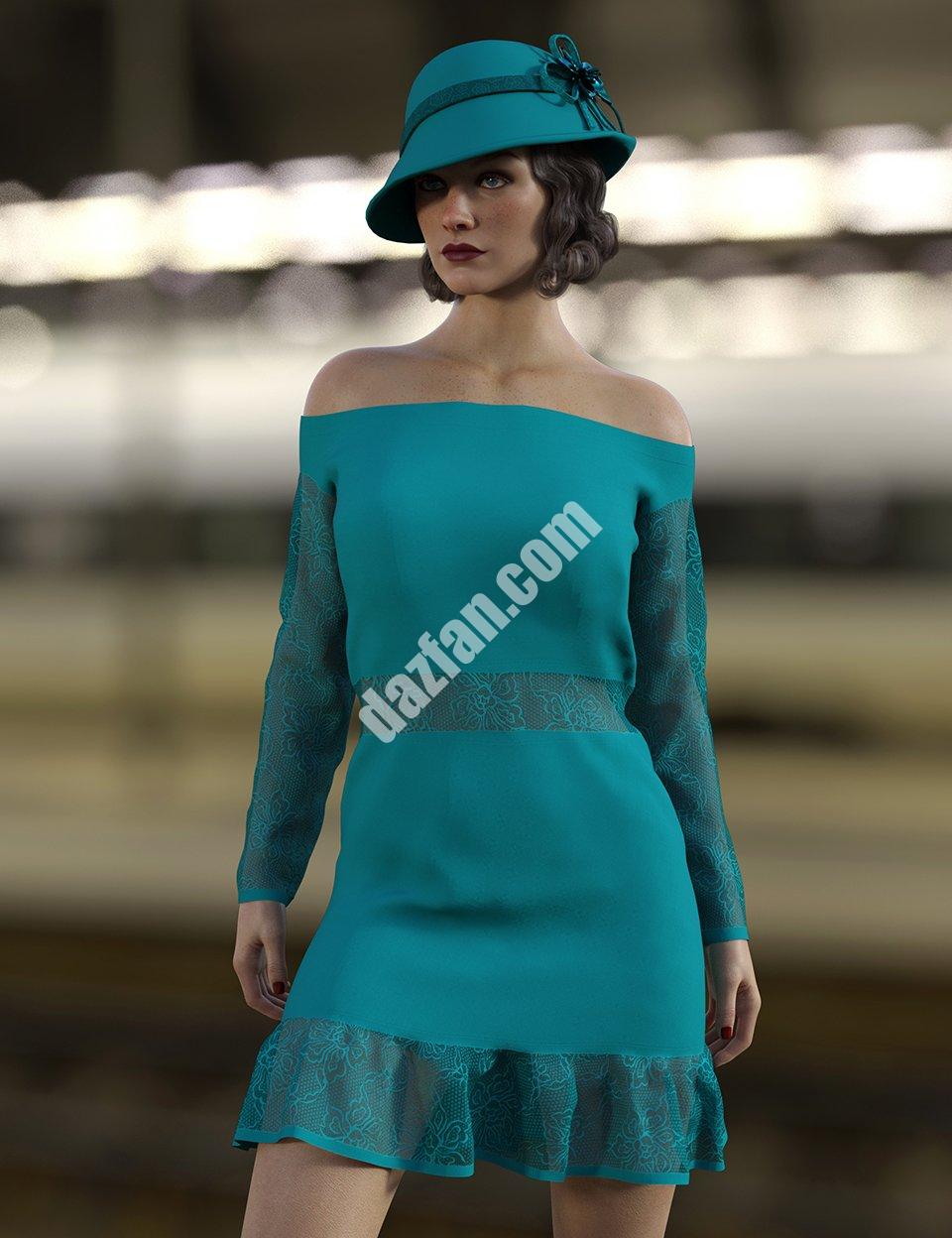 [daz服装] dForce艾比创世纪8号女性套装-DAZ爱好者