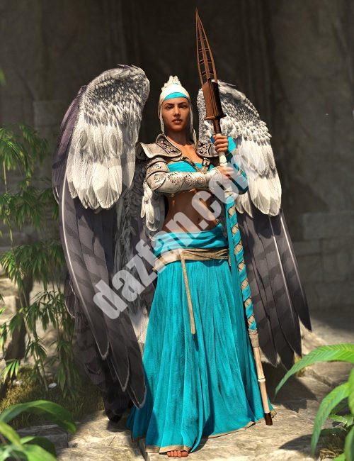 [daz服装] dForce Angeloi Genesis 8和8.1女性附加装-DAZ爱好者