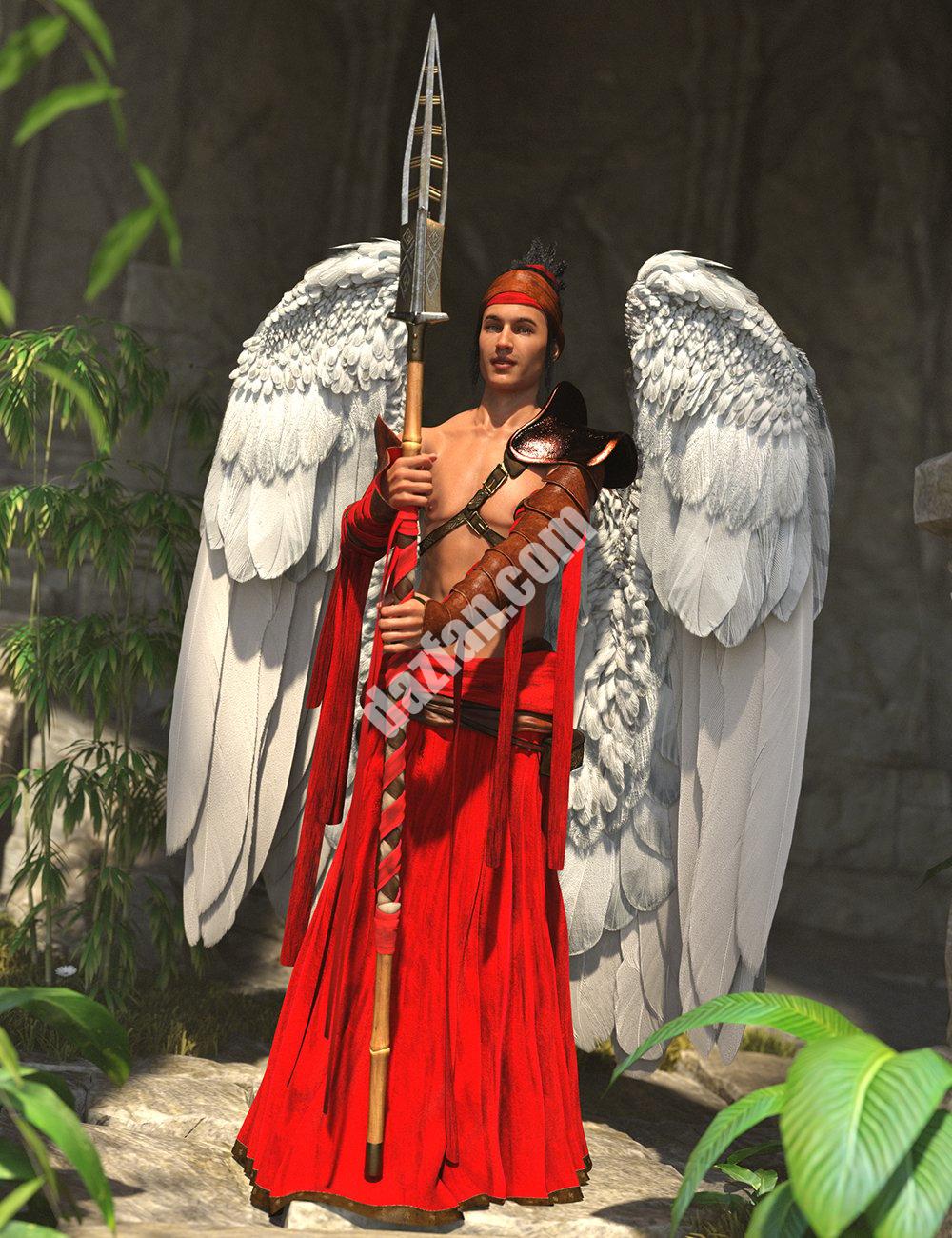 [daz服装] dForce Angeloi创世纪8和8.1雄性附加装备-DAZ爱好者