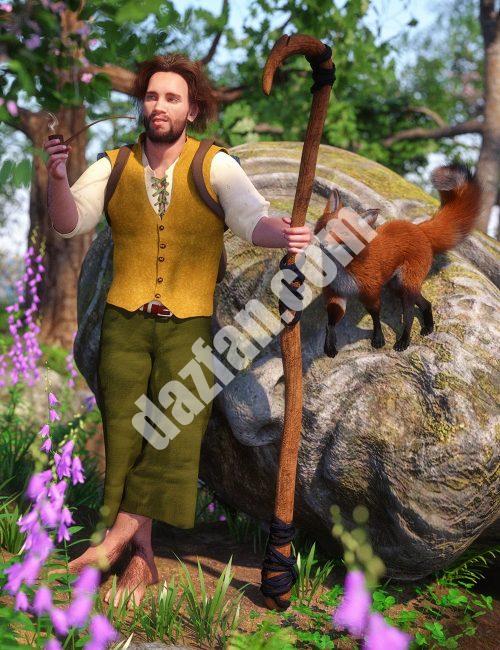 [daz服装] 创世纪8和8.1雄性的dForce Bally Bounderfoot-DAZ爱好者