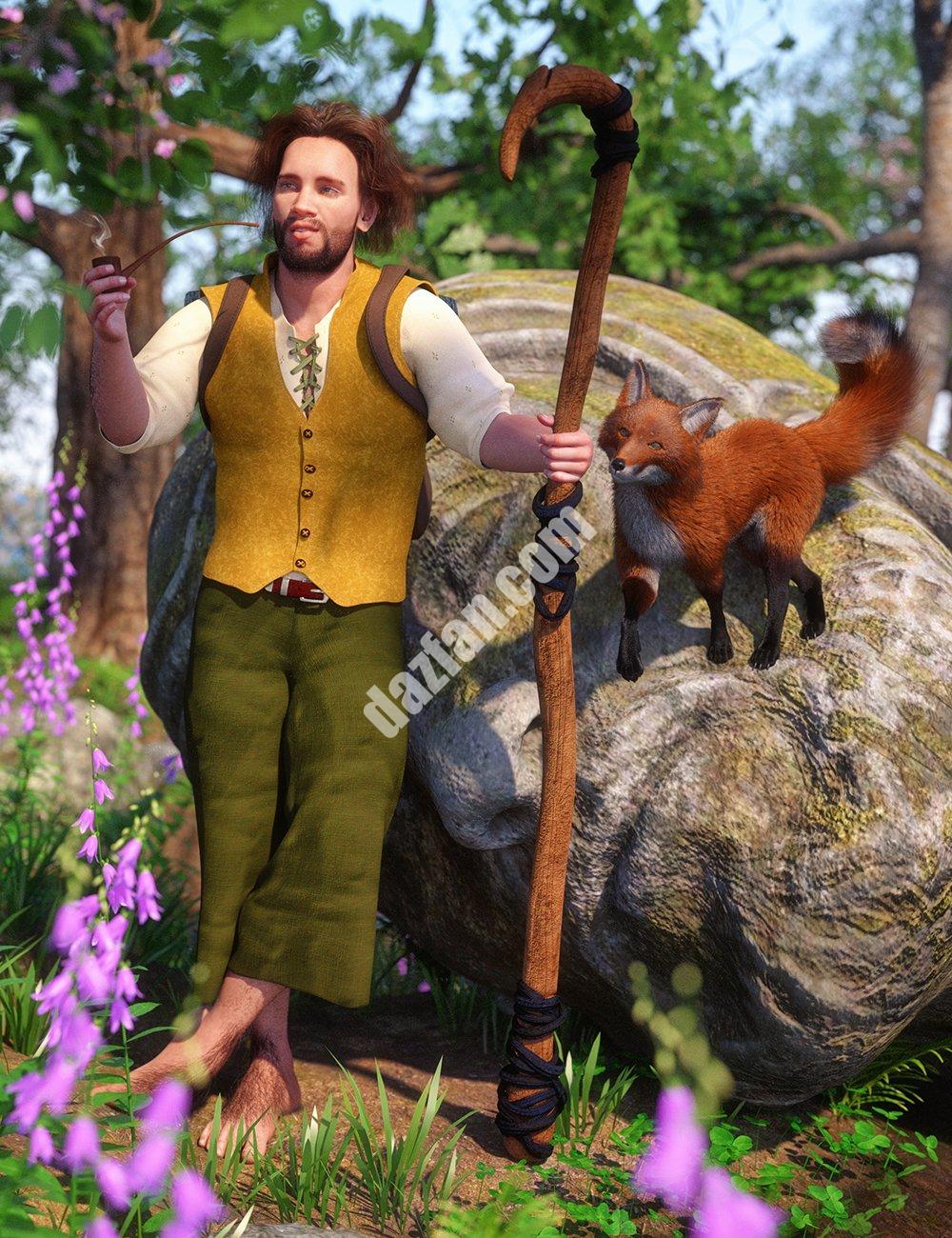 [daz服装] 创世纪8和8.1雄性的dForce Bally Bounderfoot-DAZ爱好者