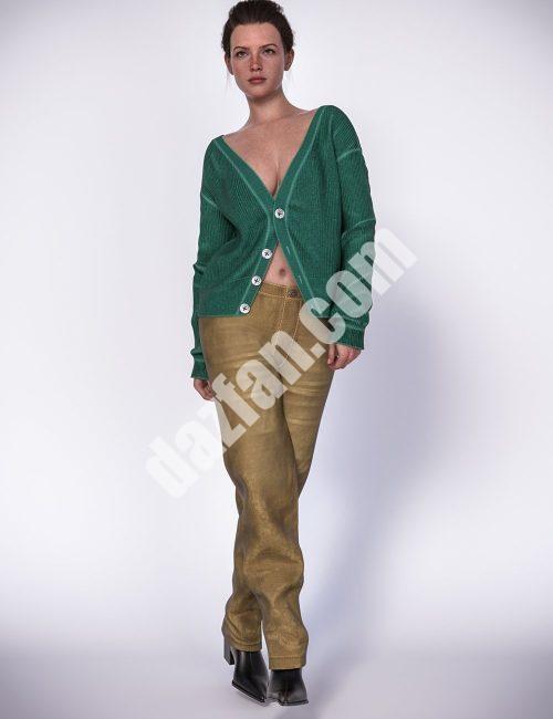 [daz服装] dForce休闲风格女孩服装纹理附加组件-DAZ爱好者