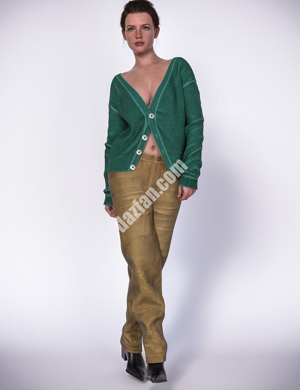 [daz服装] dForce休闲风格女孩服装纹理附加组件-DAZ爱好者