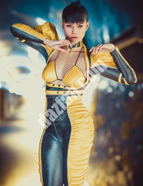 [daz服装] dForce CB Hesperia服装套装纹理扩展-DAZ爱好者