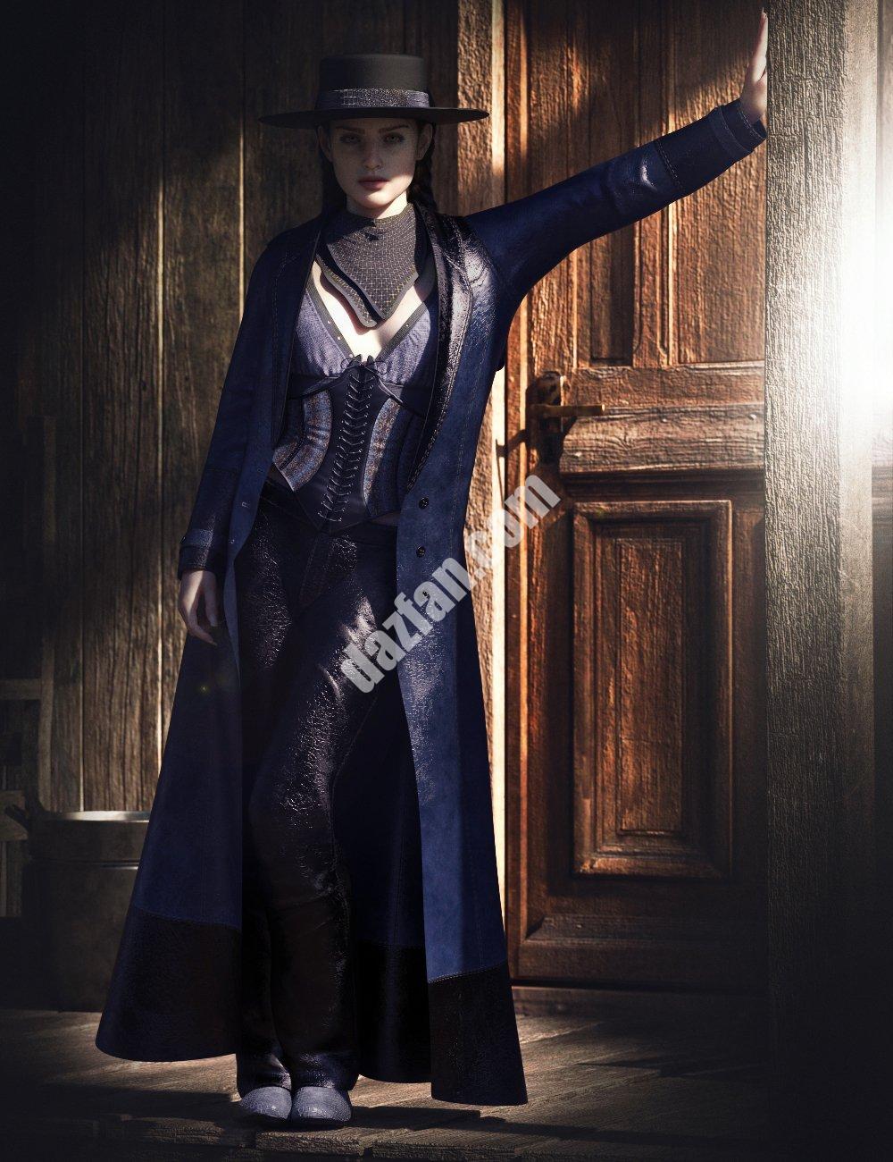 [daz服装] dForce CB Willa Genesis 8和8.1女性套装-DAZ爱好者