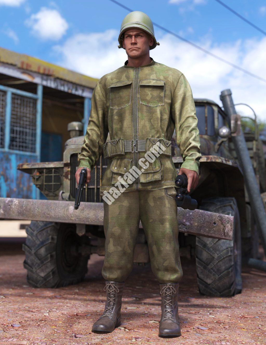 [daz服装] 创世纪9的国防军战备装备-DAZ爱好者