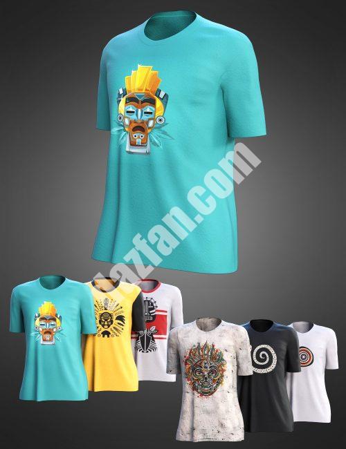 [daz服装] Dash Outfit dForce T恤，适用于Genesis 8和8.1男性-DAZ爱好者