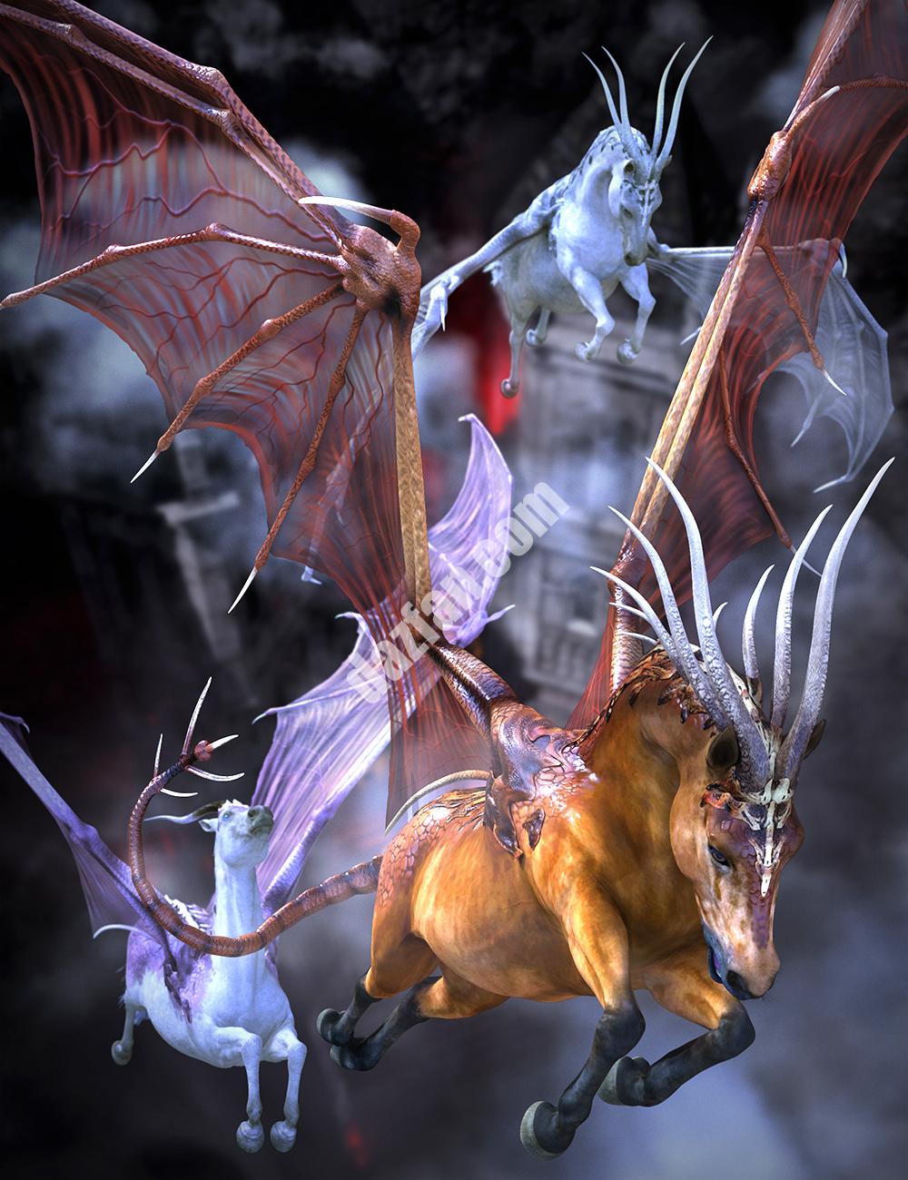 [daz服装] dForce恶魔之马为达斯之马3-DAZ爱好者