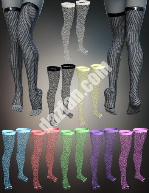 [daz服装] Genesis 8和8.1女性哥特风格V6运动袜-DAZ爱好者