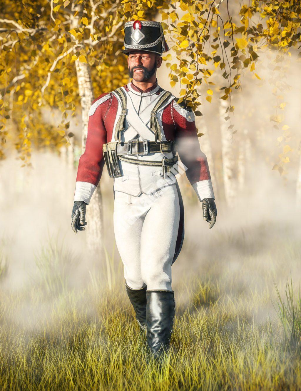 [daz服装] 创世纪9的国防军步兵装备-DAZ爱好者