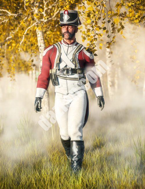 [daz服装] 创世纪9的国防军步兵装备-DAZ爱好者