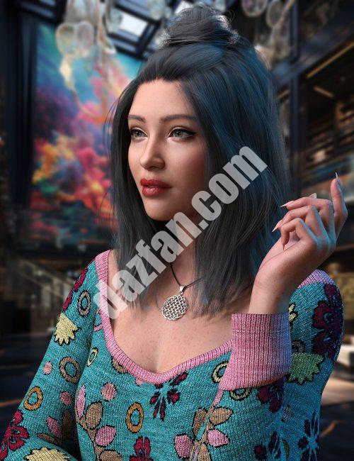 [daz服装] dForce创世纪9的Myra头发-DAZ爱好者