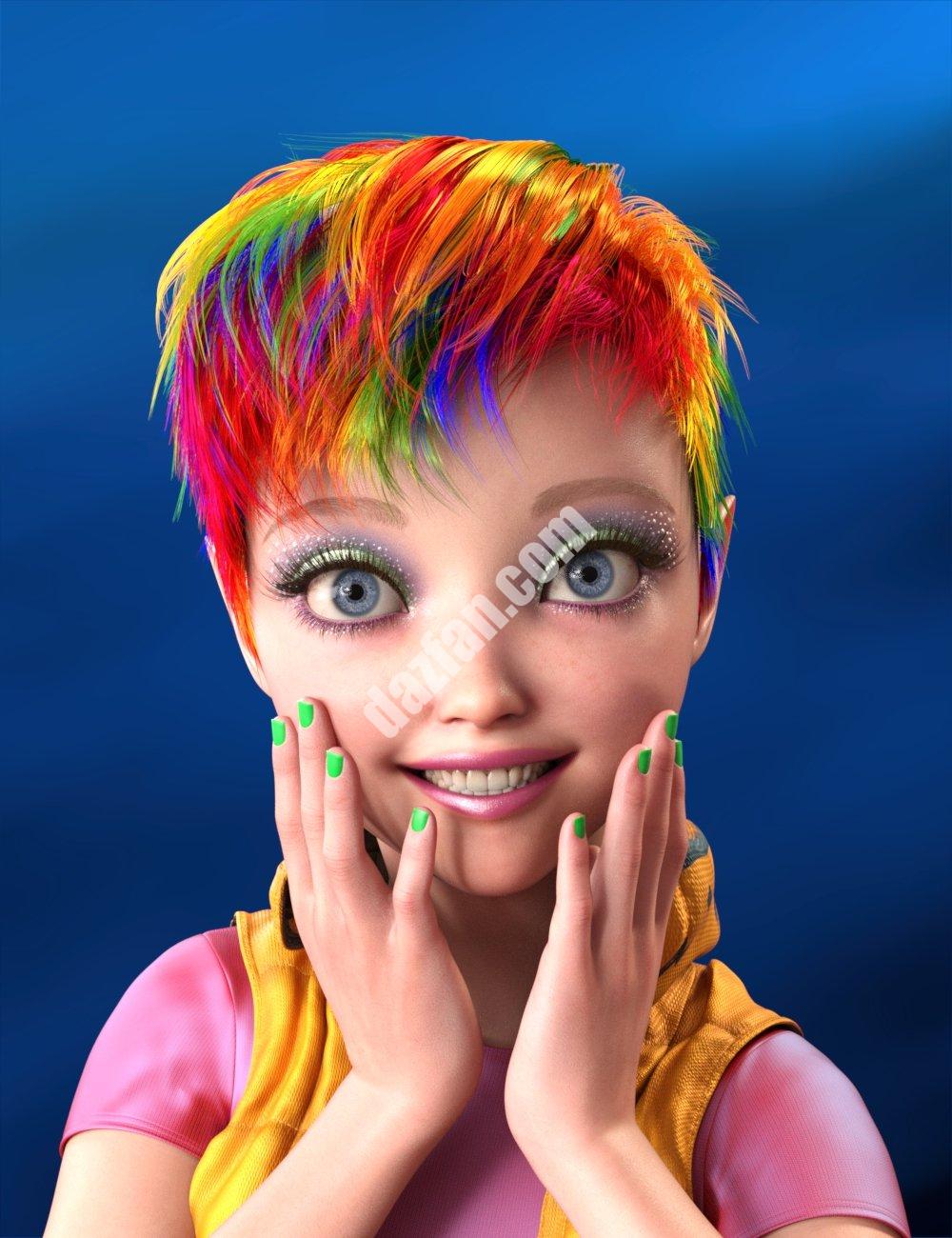 [daz发型] 创世纪9的dForce牛顿头发-DAZ爱好者