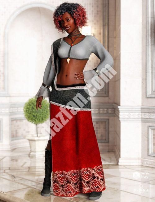 [daz服装] dForce Shanara Genesis 8女性套装-DAZ爱好者