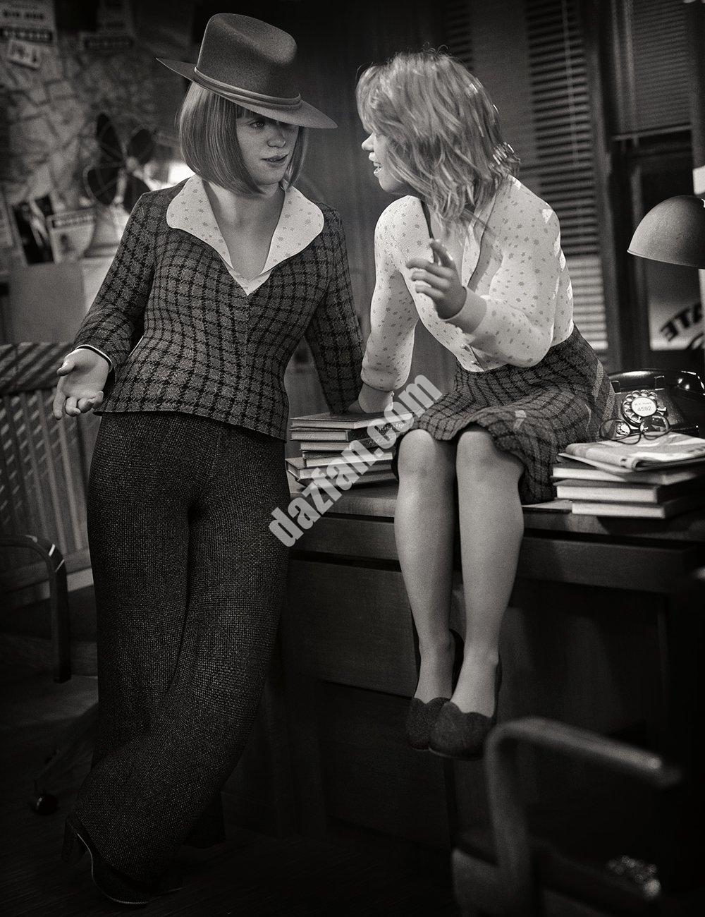 [daz服装] dForce Shoofly Sleuth Genesis 8.1女性套装-DAZ爱好者