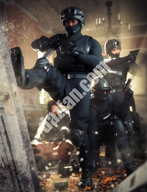 [daz服装] 创世纪9的dForce战术风格装备-DAZ爱好者