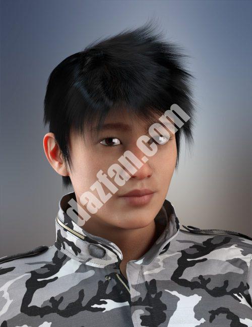 [daz发型] dForce创世纪3、8和8.1的Tansen头发-DAZ爱好者