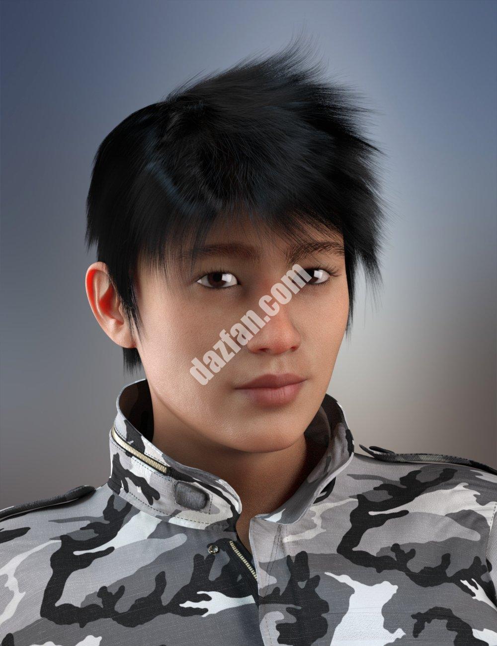 [daz发型] dForce创世纪3、8和8.1的Tansen头发-DAZ爱好者