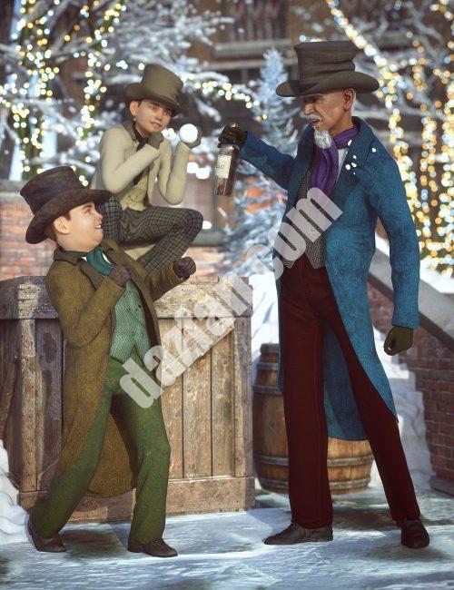 [daz服装] dForce维多利亚绅士服饰纹理-DAZ爱好者