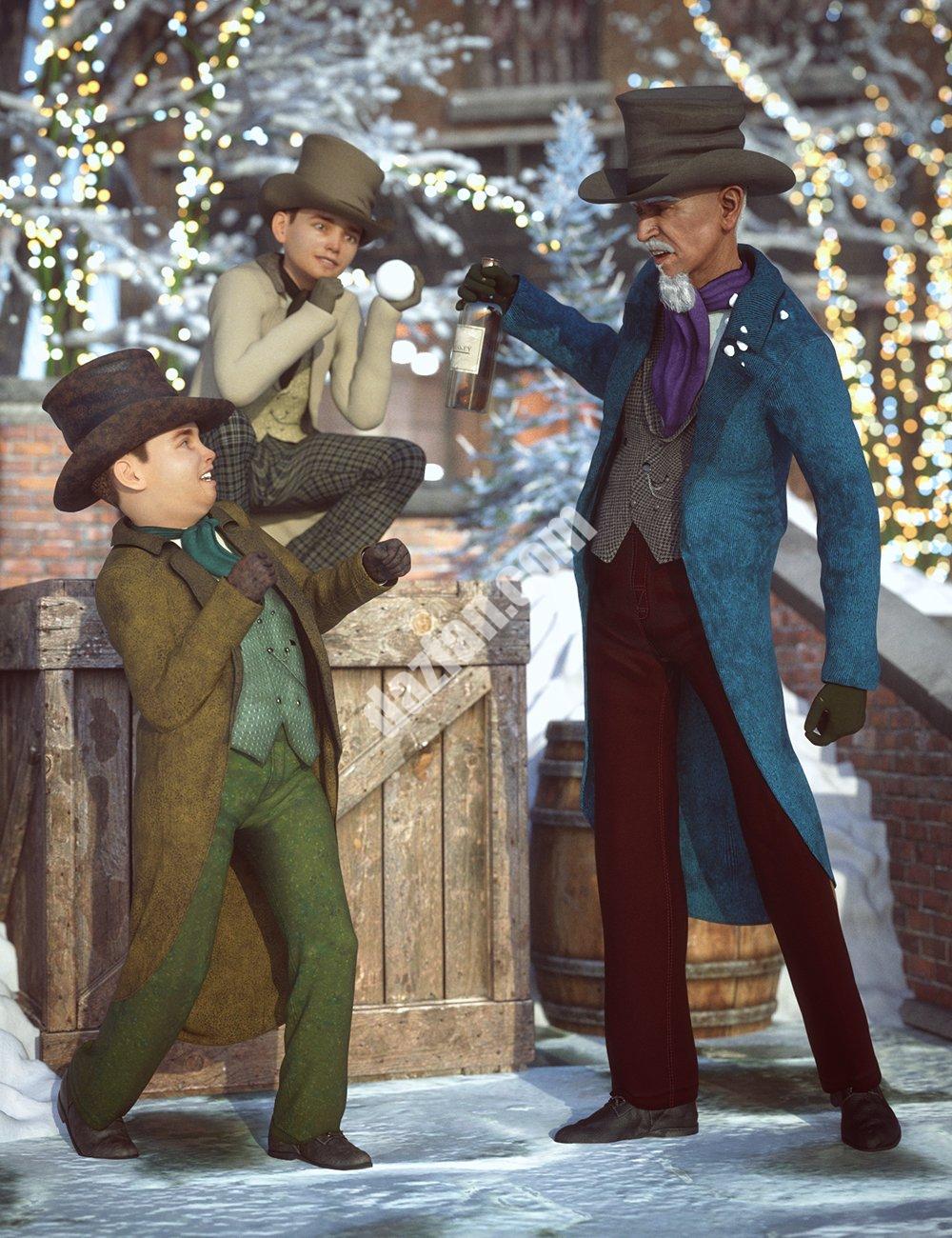 [daz服装] dForce维多利亚绅士服饰纹理-DAZ爱好者