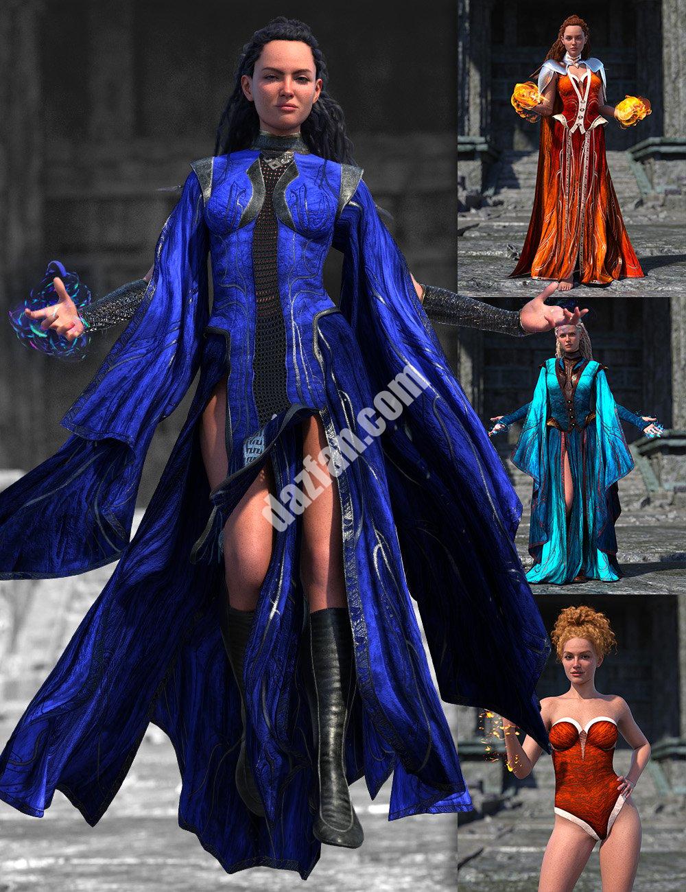 [daz合集] 创世纪9的dForce War女巫捆绑包-DAZ爱好者