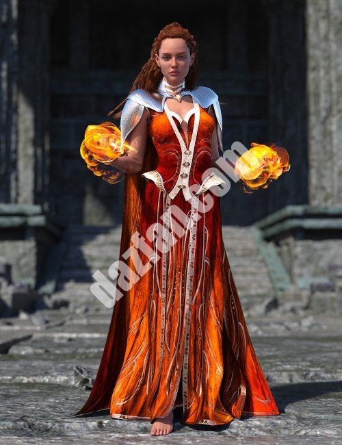 [daz服装] 创世纪9的dForce战争女巫衣橱基础装备-DAZ爱好者