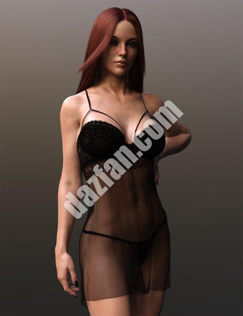 [daz服装] dForce X-Fashion Genesis 8和8.1女性内衣套装-DAZ爱好者