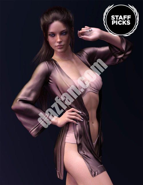 [daz服装] dForce X-Fashion创世8号女性和服套装-DAZ爱好者