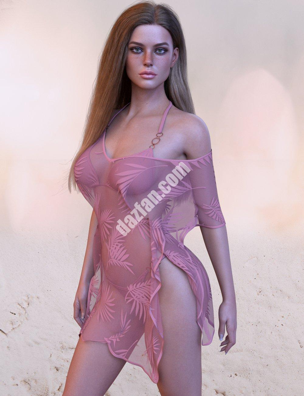 [daz服装] dForce X时尚戒指Genesis 8和8.1女性比基尼套装-DAZ爱好者