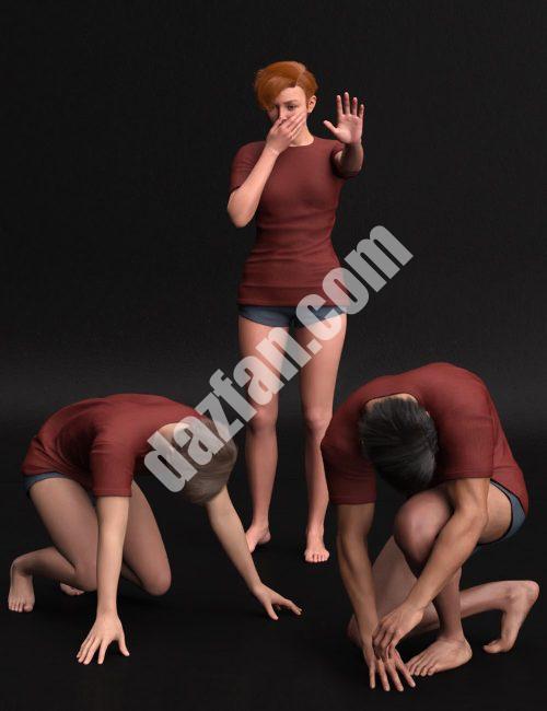 [daz姿势] 创世纪9号的坠落-DAZ爱好者