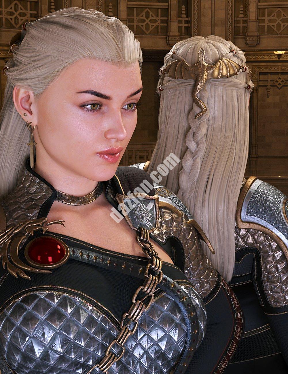 [daz发型] 创世纪9、8和8.1的龙骑毛发-DAZ爱好者