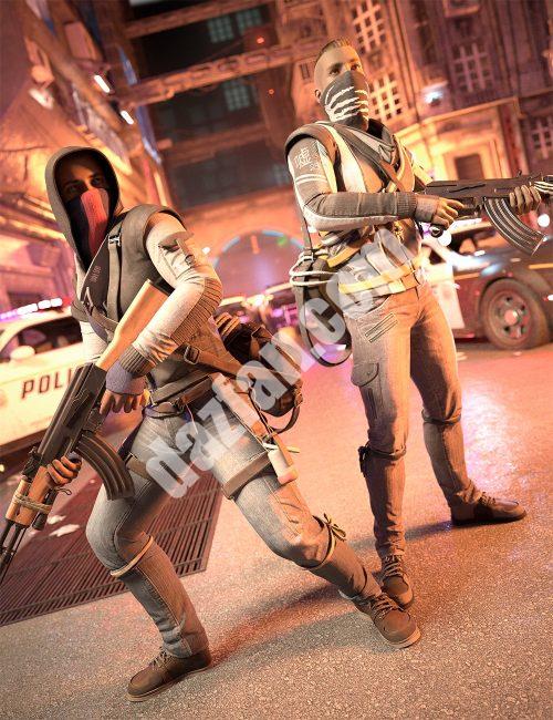 [daz姿势] Genesis 8男性的反乌托邦姿势-DAZ爱好者