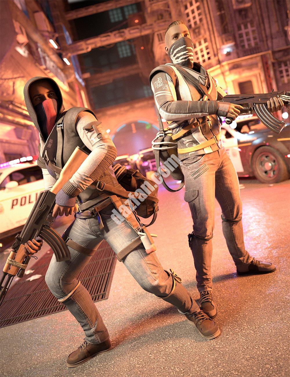 [daz姿势] Genesis 8男性的反乌托邦姿势-DAZ爱好者