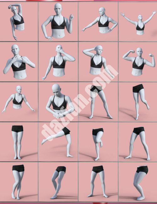 [daz插件] 更简单的姿势创造1为创世纪9-DAZ爱好者