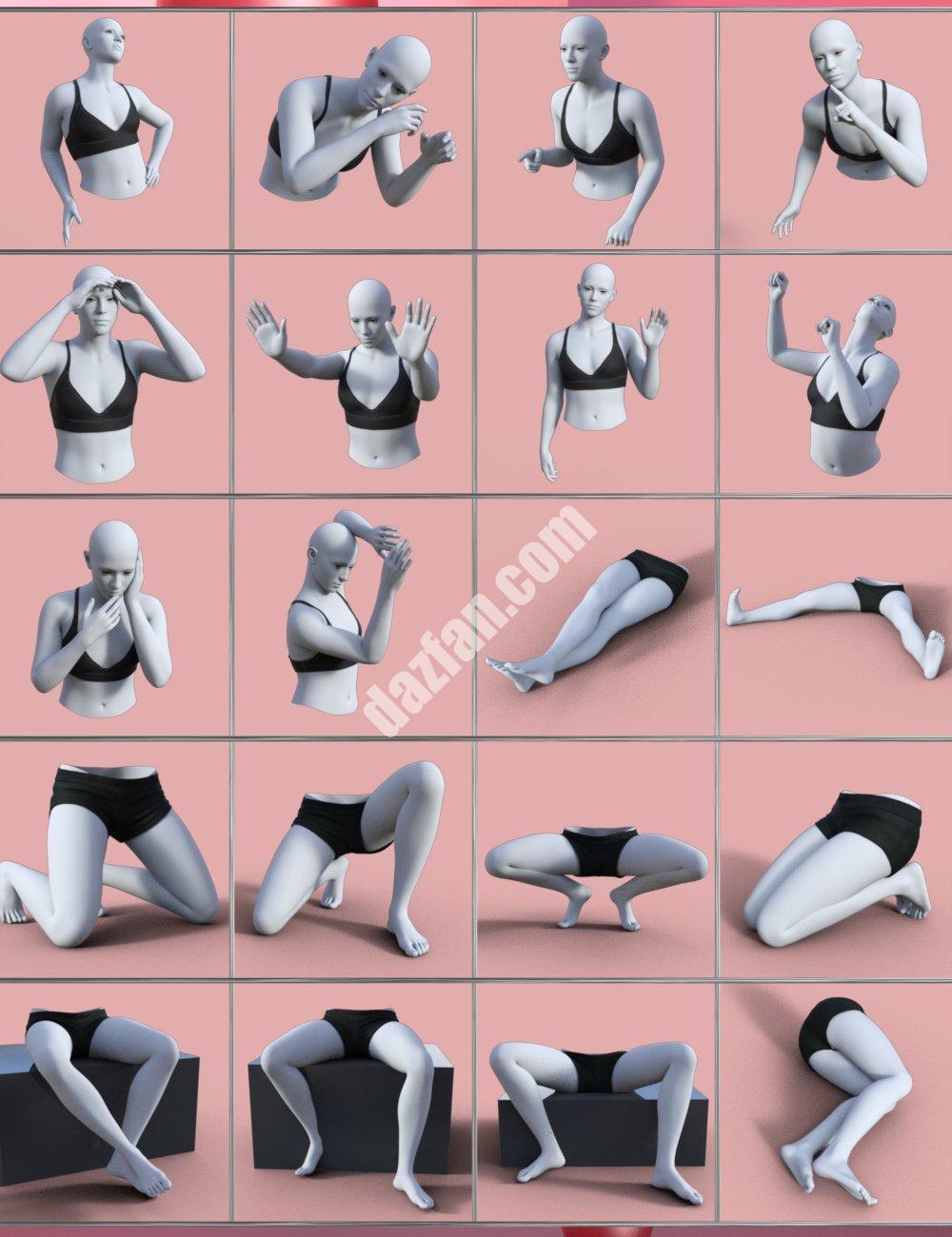 [daz插件] 更简单的姿势创造3为创世纪9-DAZ爱好者