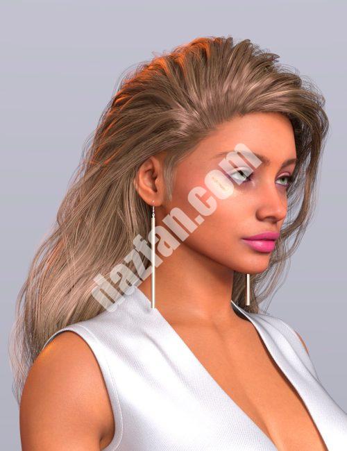 [daz发型] 伊甸园女孩凌乱的发型为创世纪9-DAZ爱好者