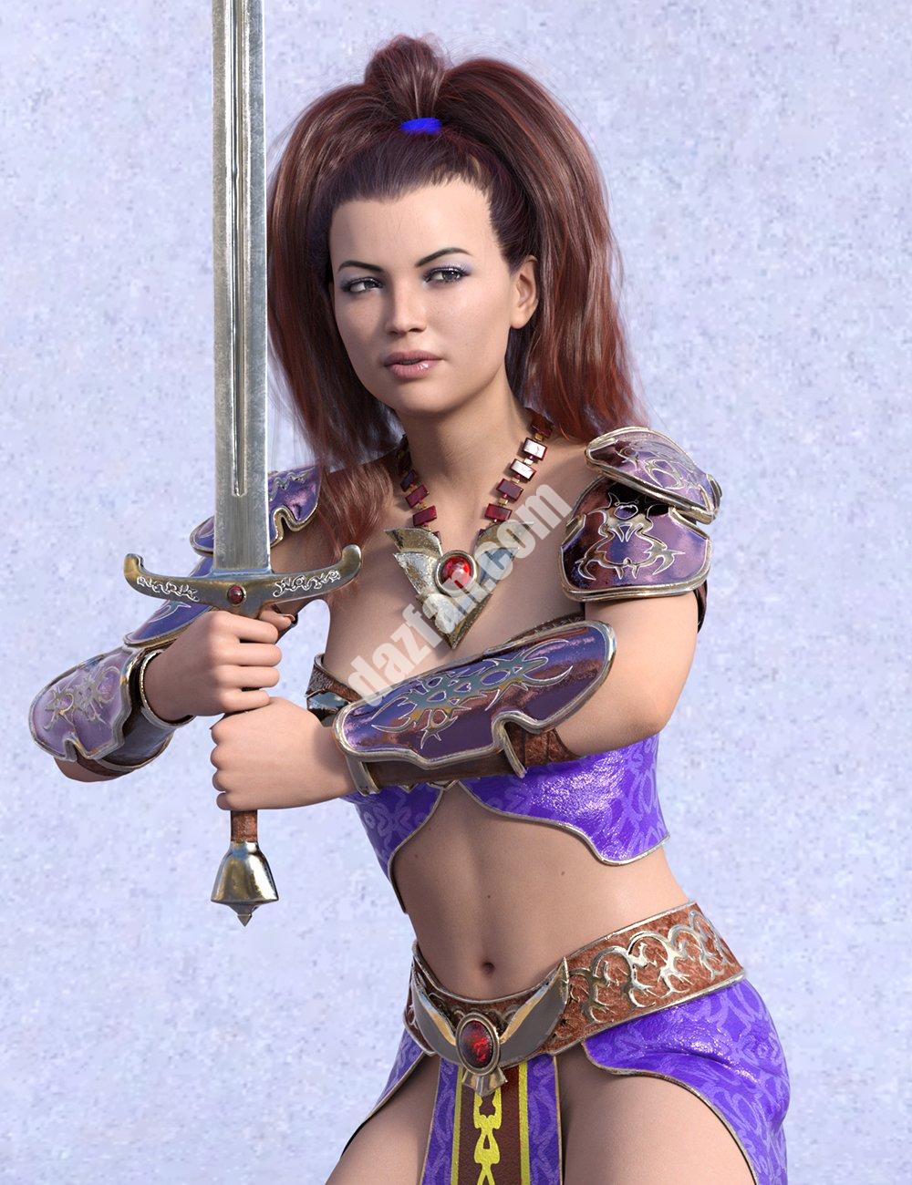 [daz道具] EF Warrior为Genesis 8.1女性打造魅力卫士造型-DAZ爱好者