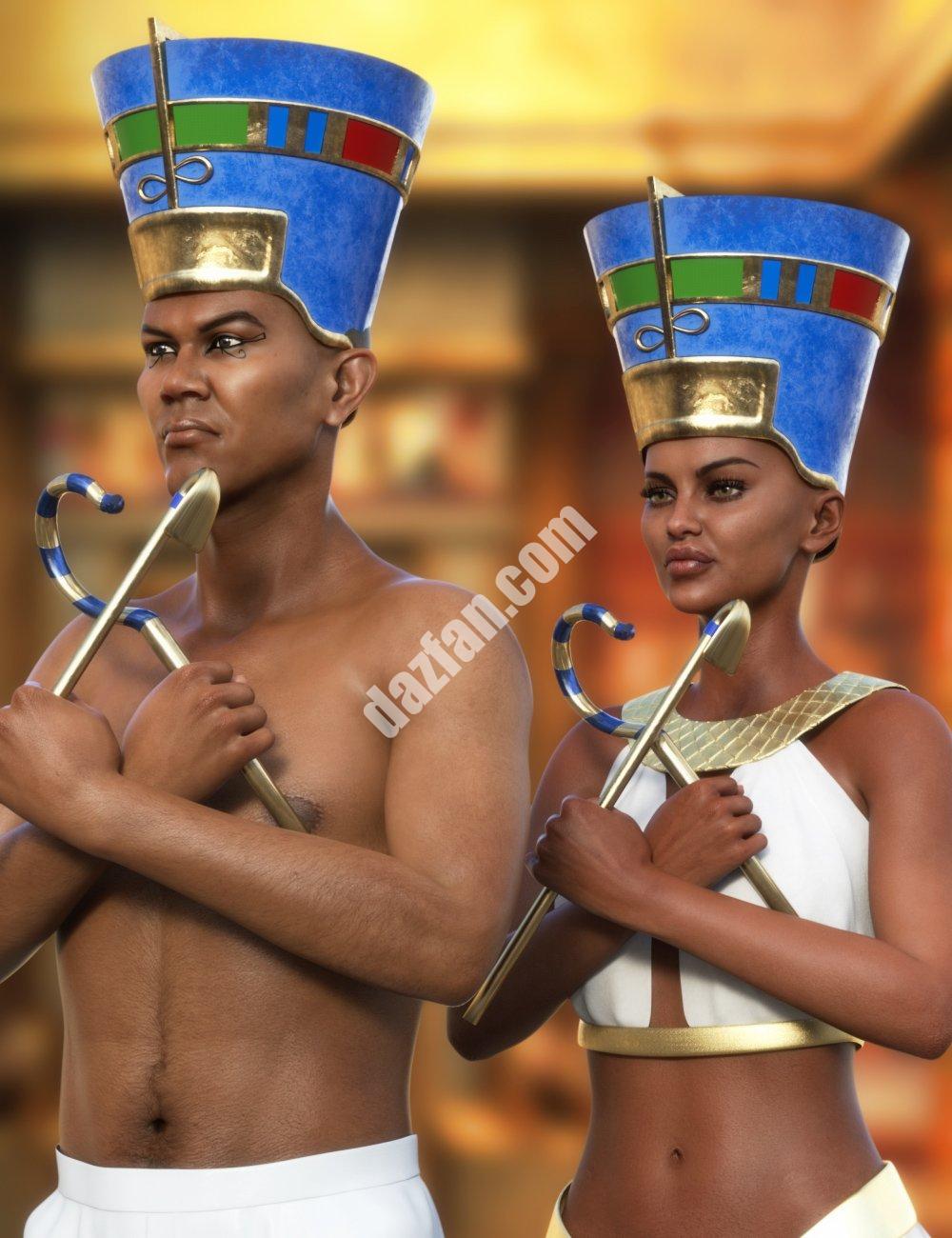 [daz服装] 埃及头饰及配饰-DAZ爱好者