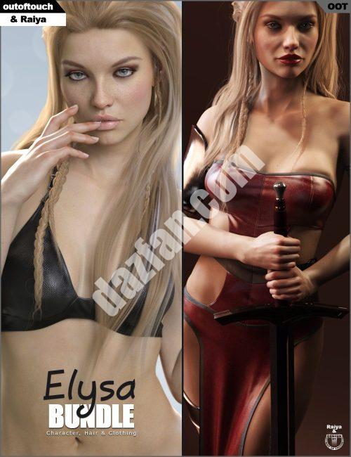[daz合集] Elysa角色，头发和衣服束-DAZ爱好者