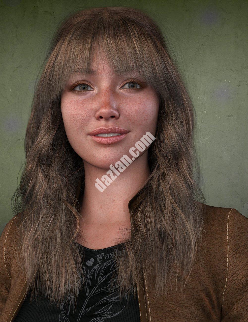 [daz发型] dForce创世纪9的Emberlynn头发-DAZ爱好者