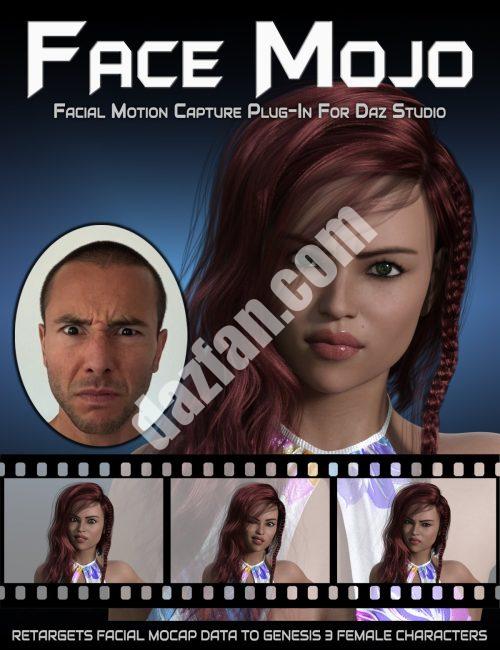 [daz姿势] 面部Mojo-面部MoCap为创世纪3女性重新定位-DAZ爱好者