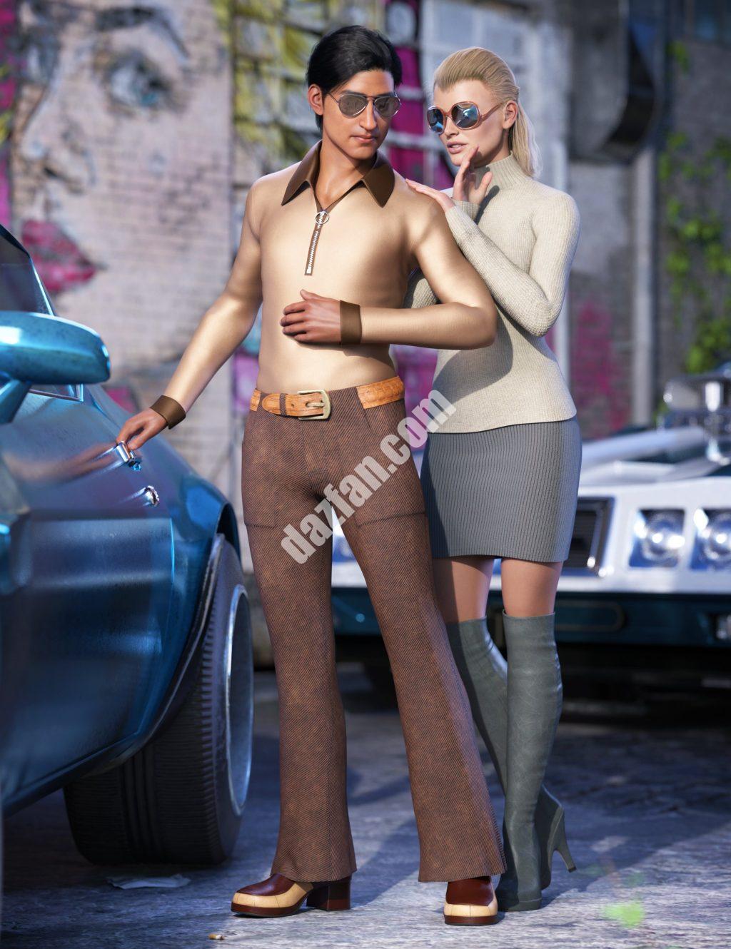 [daz服装] Feel Tha Funk for Genesis 8 and 8.1雄性-DAZ爱好者